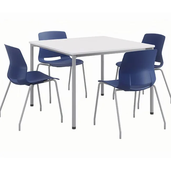 KFI Seating Spright Table & Lola Chair Set w/ Glides^ Cafe Table & Chair Sets|Cafe Tables