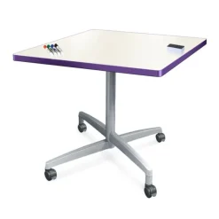 Allied Square Dry Erase Nest and Fold Bar Height Café Tables^ Dry Erase|Dry Erase Desks