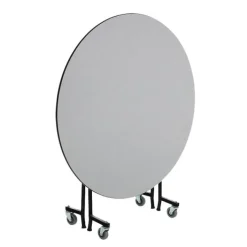 AmTab Standing Height EZ-Tilt Round Mobile Cafeteria Table (48'')^ Cafeteria|Cafeteria Tables