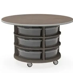 WB Mfg Stewart Round Workstations^ Tote & Bin Storage|Makerspace & Shop
