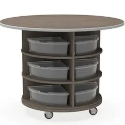 WB Mfg Stewart Round Workstations^ Tote & Bin Storage|Makerspace & Shop