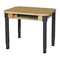 Wood Designs Student Desks w/ Adjustable Legs^ Two Student Desks|Open Front School Desks