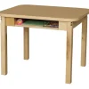Wood Designs Student Desks w/ Hardwood Legs^ Two Student Desks|Open Front School Desks