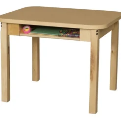 Wood Designs Student Desks w/ Hardwood Legs^ Two Student Desks|Open Front School Desks