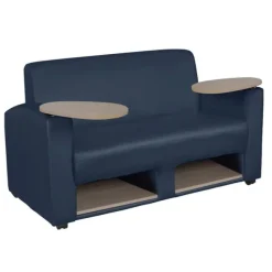 Regency Office Products Supernova Tablet Arm Loveseat^ Reception & Waiting Room|Soft Seating