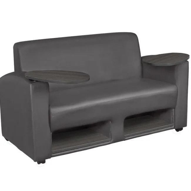 Regency Office Products Supernova Tablet Arm Loveseat^ Reception & Waiting Room|Soft Seating