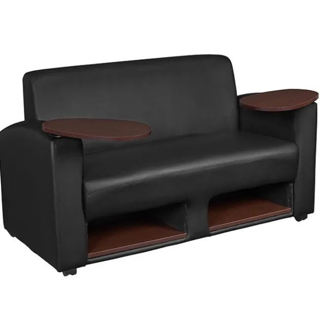 Regency Office Products Supernova Tablet Arm Loveseat^ Reception & Waiting Room|Soft Seating