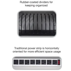 Luxor 8-Tablet Wall Mount or Desktop Charging Station^ Charging Stations|Wall-Mount Cabinets