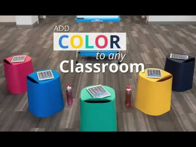 Luxor TailFin Plastic Stackable Stool Package^Kids Kids Chairs|Flexible Seating