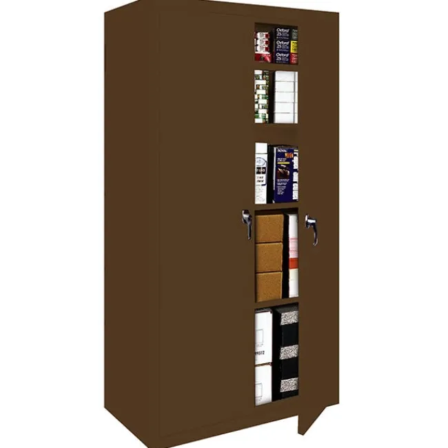 Steel Cabinets USA Takeover Storage Cabinet w/ Four Fixed Shelves (36" W x 18" D x 66" H)^ Tall Cabinets