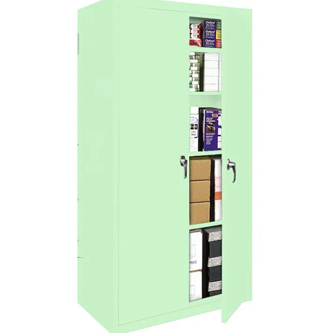 Steel Cabinets USA Takeover Storage Cabinet w/ Four Fixed Shelves (36" W x 18" D x 66" H)^ Tall Cabinets