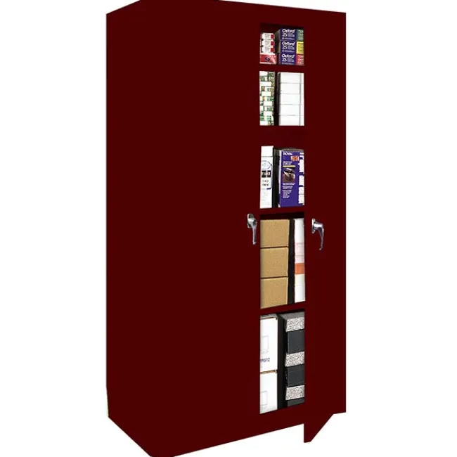 Steel Cabinets USA Takeover Storage Cabinet w/ Four Fixed Shelves (36" W x 18" D x 66" H)^ Tall Cabinets