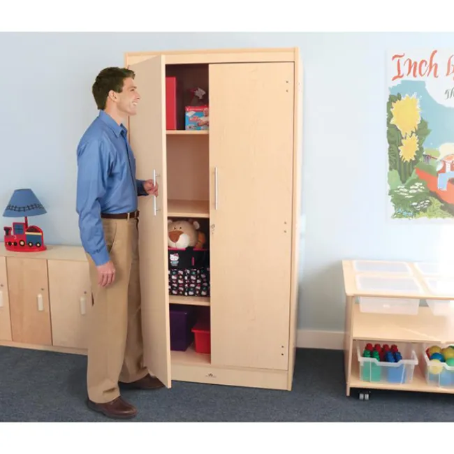 Whitney Brothers Tall and Wide Storage Cabinet^ Tall Cabinets
