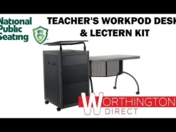 Oklahoma Sound Teacher’s Desk and Lectern WorkPod^ Teacher Desks|Instructor Desks