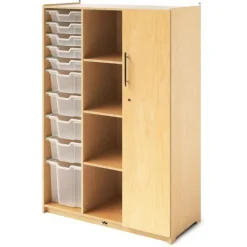 Whitney Brothers Teacher Wardrobe Storage Cabinet^ Tote & Bin Storage|Tall Cabinets