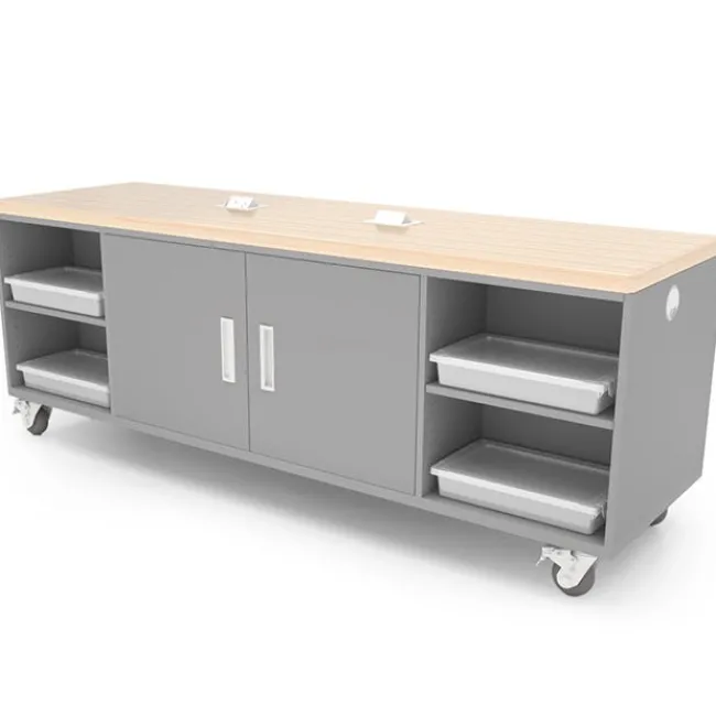 CEF The Ed Double Flush Storage Tables^ Makerspace & Shop