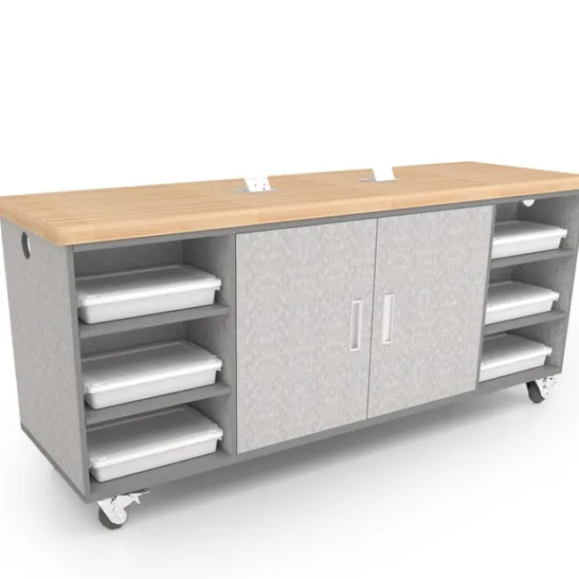 CEF The Ed Double Flush Storage Tables^ Makerspace & Shop