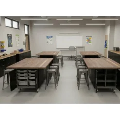 CEF The EDnormous Table w/ 6 Stools^ Makerspace & Shop|Makerspace Stem Packages