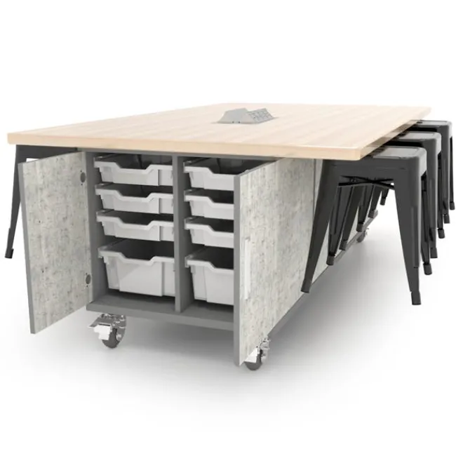 CEF The EDnormous Table w/ 6 Stools^ Makerspace & Shop|Makerspace Stem Packages