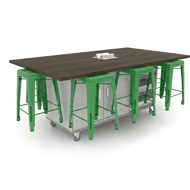 CEF The Ed 8 Table w/ 8 Stools^ Makerspace & Shop|Makerspace Stem Packages