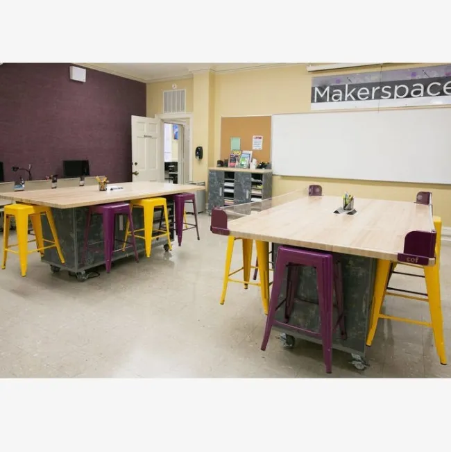 CEF The Ed 8 Table w/ 8 Stools^ Makerspace & Shop|Makerspace Stem Packages