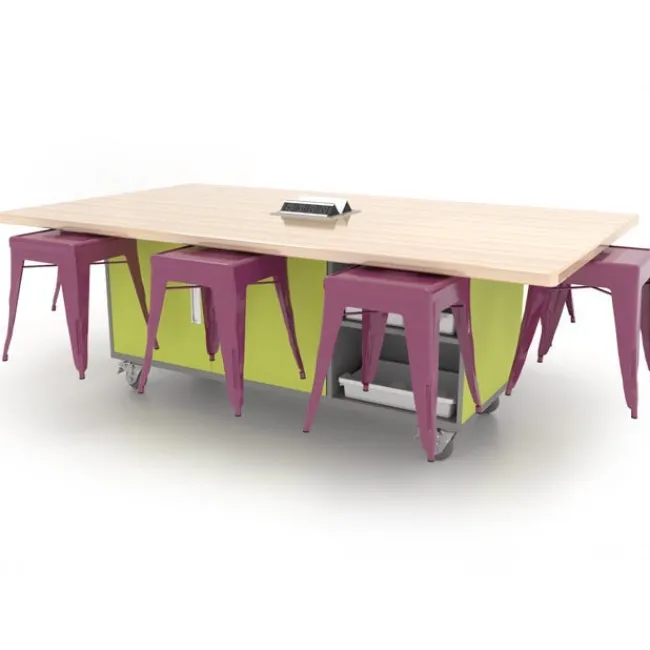 CEF The Ed 8 Table w/ 8 Stools^ Makerspace & Shop|Makerspace Stem Packages