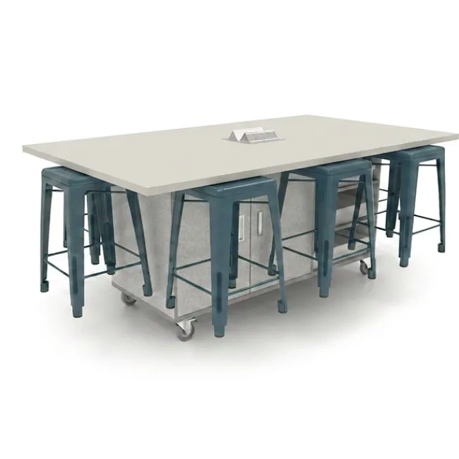 CEF The Ed 8 Table w/ 8 Stools^ Makerspace & Shop|Makerspace Stem Packages