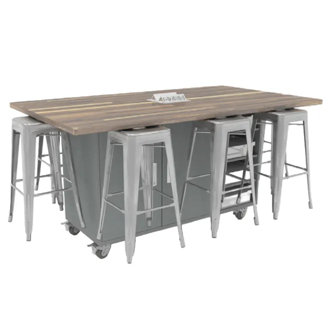 CEF The Ed 8 Table w/ 8 Stools^ Makerspace & Shop|Makerspace Stem Packages