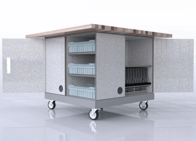CEF The Quad Pod Customizable Table^ Makerspace & Shop
