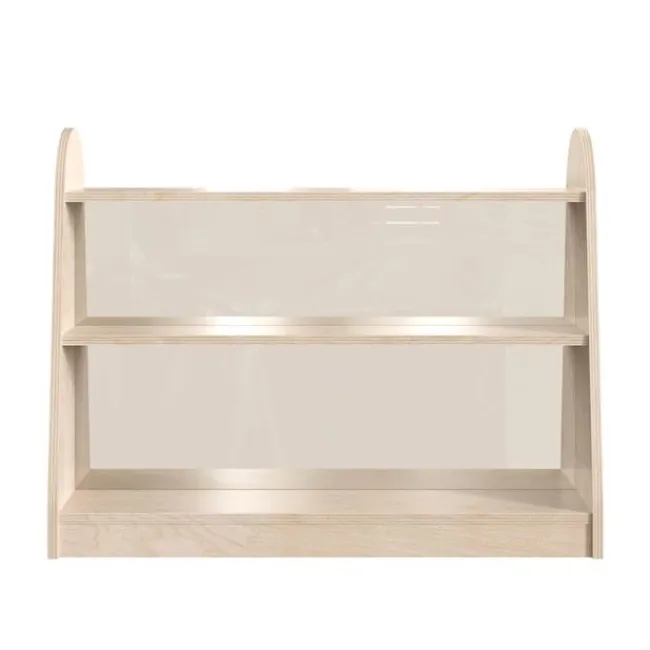 Bright Beginnings Three Shelf, Double Sided Storage Unit w/ Clear Plastic Divider^ Bookcases