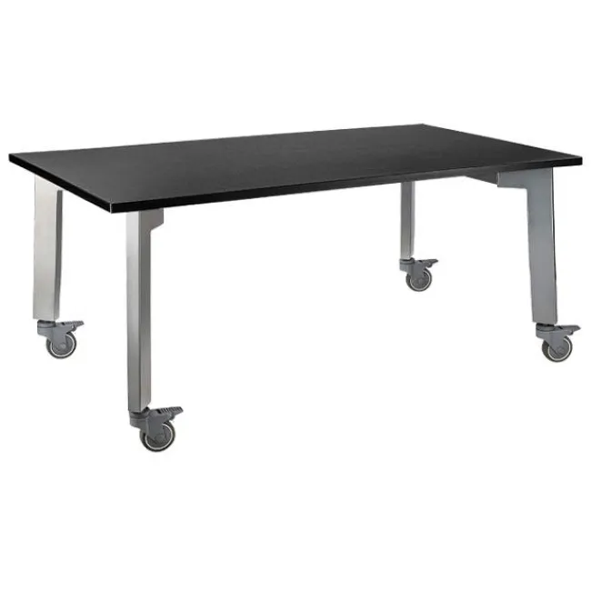 National Public Seating Titan Makerspace Table with Phenolic Top (24" x 48")^ Science|Science Tables