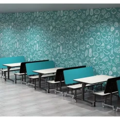 National Public Seating ToGo Flip Top Mobile Booth System^ Cafeteria Booths|Cafeteria