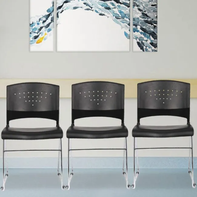 OfficeSource Tower Collection Stacking Side Chair^ Reception & Waiting Room|Plastic Stacking Chairs