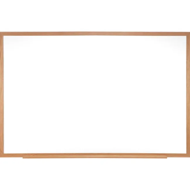 Ghent Traditional Porcelain Magnetic Whiteboard- Wood Frame^ Dry Erase Whiteboards