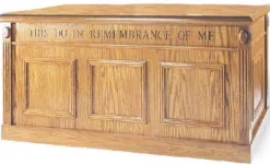 Trinity Traditional Style Closed Communion Table^ Wood Tables