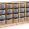 Whitney Brothers 20- Tray Storage Cabinet^ Tote & Bin Storage|Cubbies