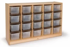 Whitney Brothers 20- Tray Storage Cabinet^ Tote & Bin Storage|Cubbies