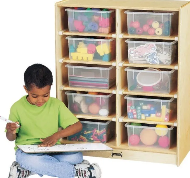 Jonti-Craft 10 Tub Single Cubbie Unit^ Tote & Bin Storage|Cubbies