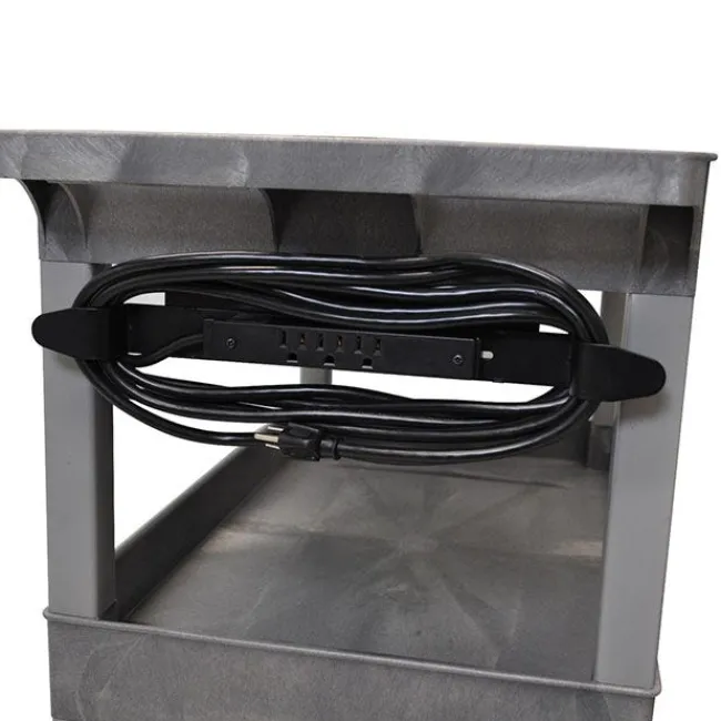 Luxor Tuffy Utility Cart with Electrical Assembly (34'' H)^ Utility Carts