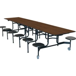 Palmer Hamilton 59TV Mobile Stool Cafeteria Table (12')^ Cafeteria|Cafeteria Tables