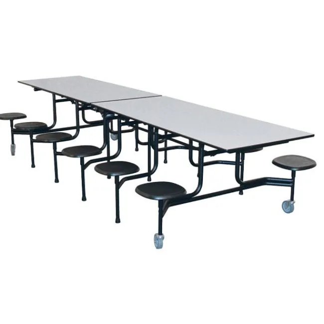 Palmer Hamilton 59TV Mobile Stool Cafeteria Table (12')^ Cafeteria|Cafeteria Tables