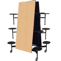 Palmer Hamilton 59TV Mobile Stool Cafeteria Table (12')^ Cafeteria|Cafeteria Tables