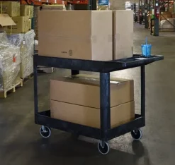 Luxor Two-Shelf Heavy-Duty Utility Cart^ Utility Carts