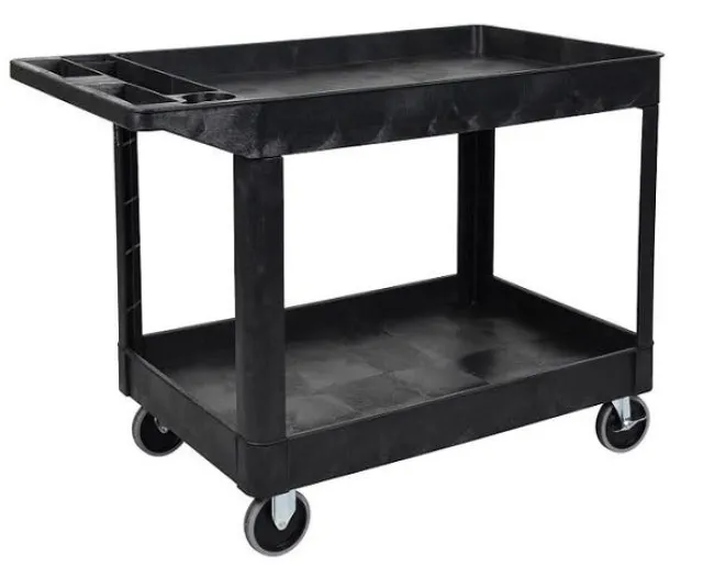 Luxor Two-Shelf Heavy-Duty Utility Cart^ Utility Carts