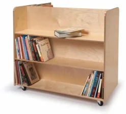 Whitney Brothers Two-Sided Book Truck^ Book Carts