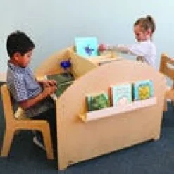Whitney Brothers Two Student Adjustable Library Desk^ Two Student Desks
