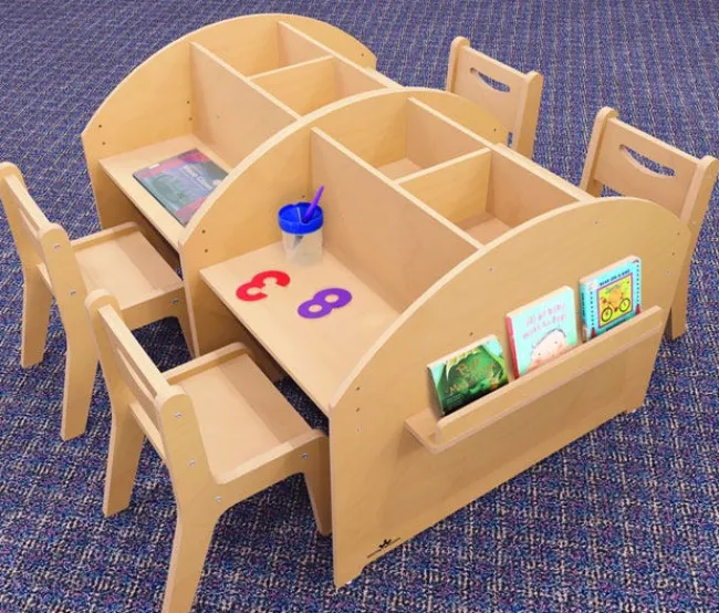 Whitney Brothers Two Student Adjustable Library Desk^ Two Student Desks