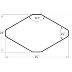 Smith System Two-Student Diamond Desk^ Collaborative Desks|Open Front School Desks