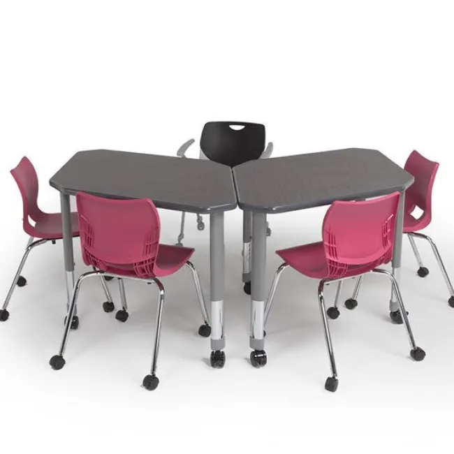 Smith System Two-Student Diamond Desk^ Collaborative Desks|Open Front School Desks