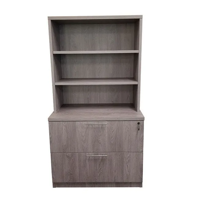 OFD Office Furniture Ultra Premium Laminate Series Hutch w/ Lateral Files^ Credenzas & Hutches